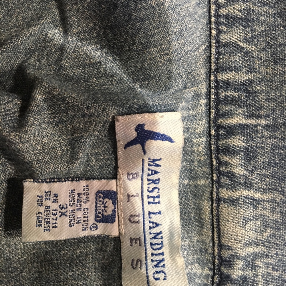 Marsh Landing plus size denim shirt